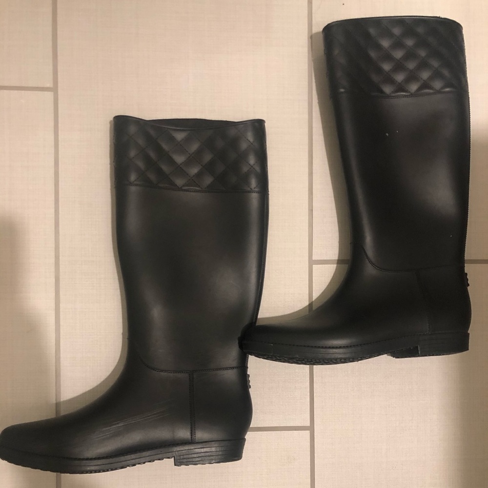 Tall Black Rain Boots